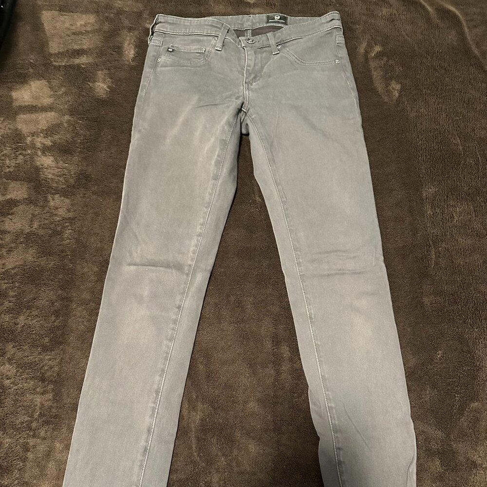 Adriano Goldschmied Grey  Super Skinny Ankle Jeans